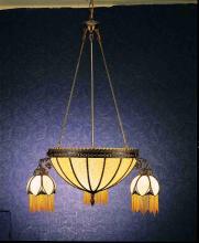 Meyda Blue 26802 - 33"W Gothic 3 Arm Chandelier