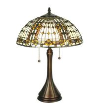 Meyda Blue 27031 - 22.5"H Fleur-de-lis Table Lamp