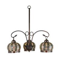 Meyda Blue 27420 - 26"W Jeweled Basket 3 LT Chandelier