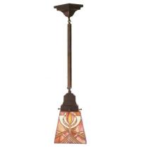 Meyda Blue 49139 - 5"Sq Glasgow Bungalow Mini Pendant.609