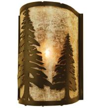 Meyda Blue 68169 - 8"W Tall Pines Wall Sconce