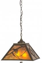 Meyda Blue 73489 - 16"Sq Whispering Pines Pendant