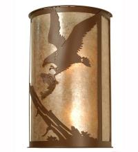 Meyda Blue 81493 - 12"W Strike of the Eagle Wall Sconce