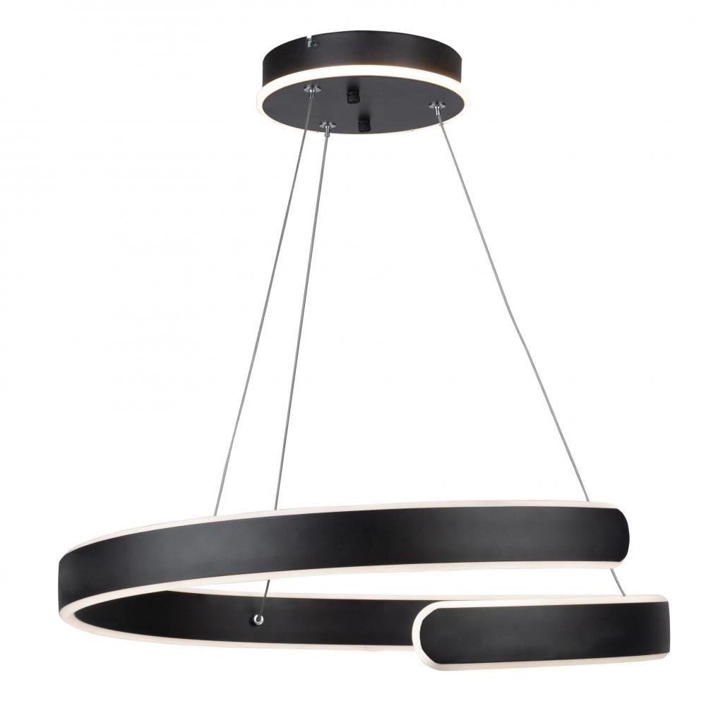 Sirius Collection Integrated LED Chandelier, Black