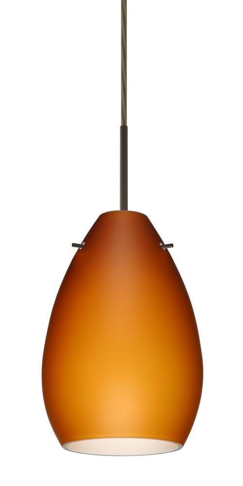 Besa Pendant Pera 6 Bronze Amber Matte 1x5W LED