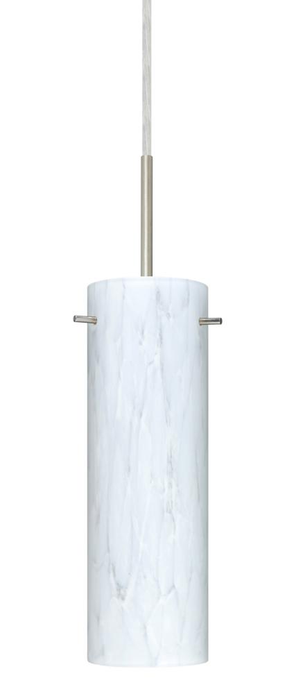 Besa Copa LED Pendant Carrera Satin Nickel 1x9W LED