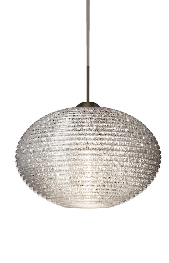 Besa Pendant Pape 12 Bronze Glitter 1x75W Medium Base