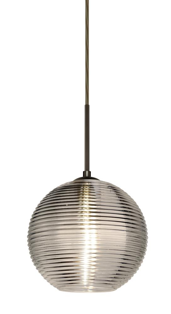 Besa Kristall 8 Pendant Bronze Smoke 1x75W Medium Base