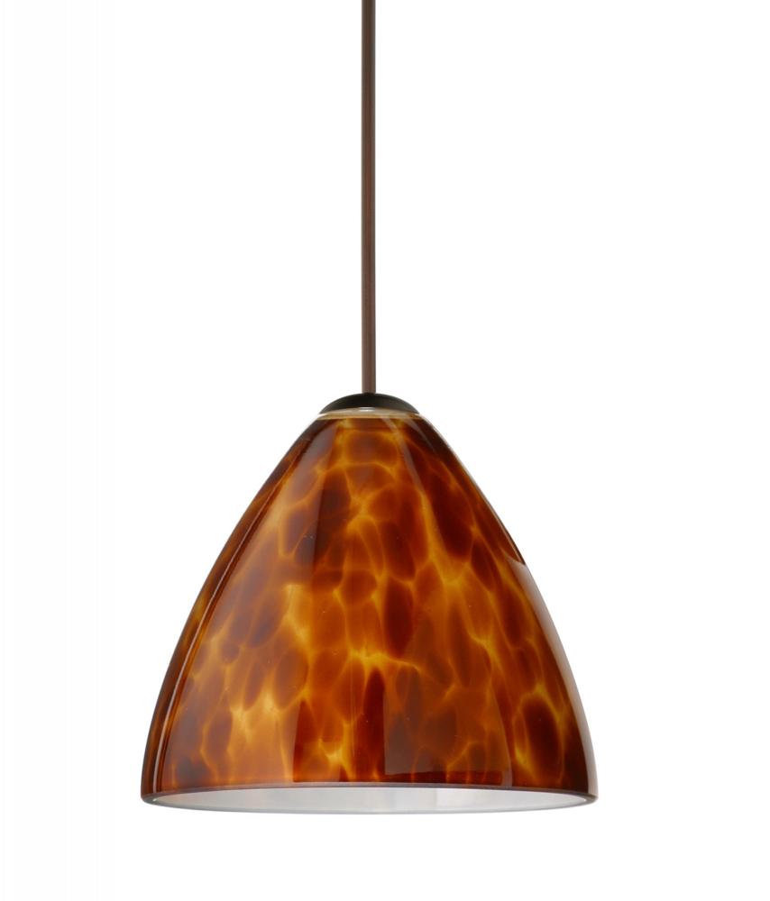 Besa Pendant Mia Bronze Amber Cloud 1x5W LED