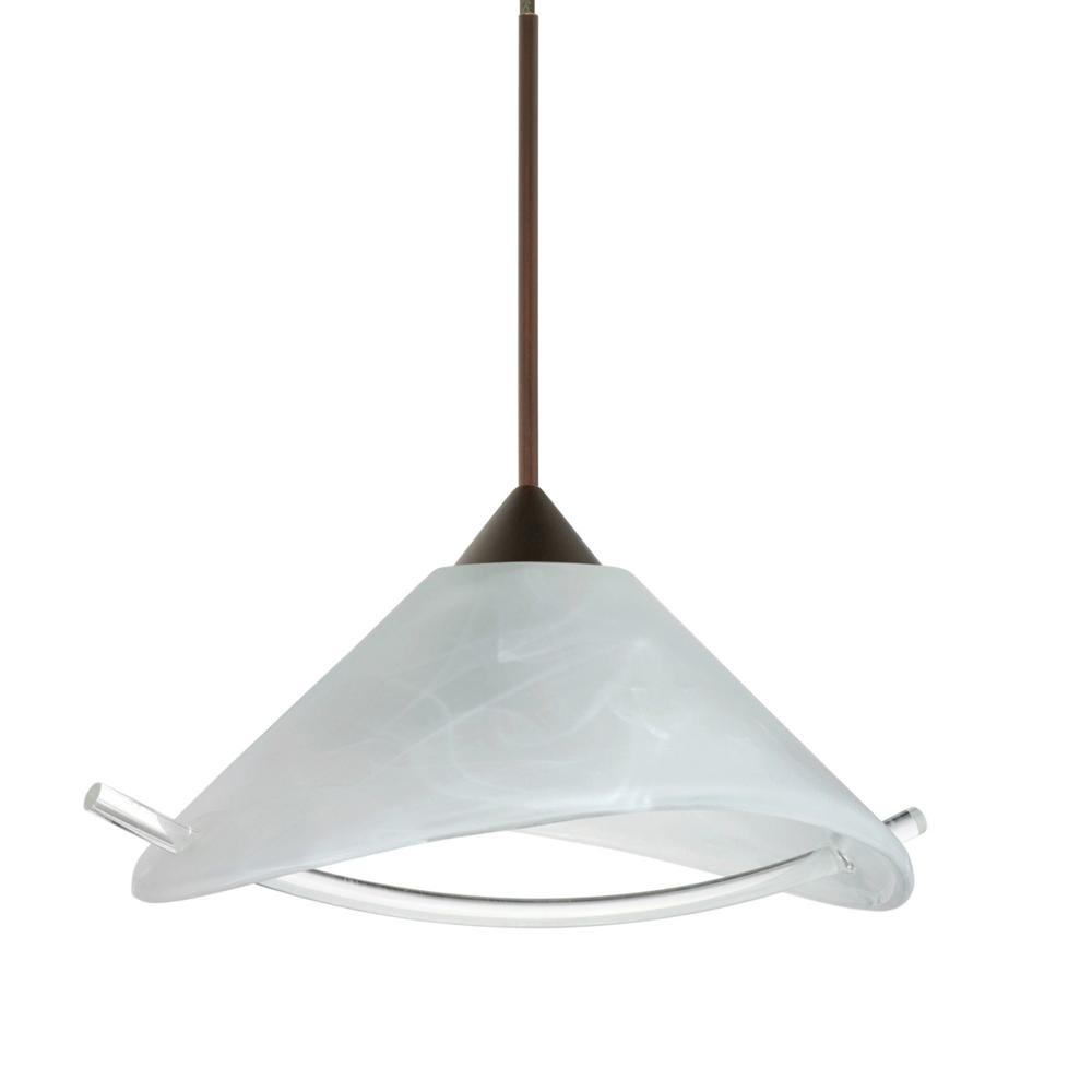 Besa Pendant Hoppi Bronze Marble/Clear 1x50W Halogen