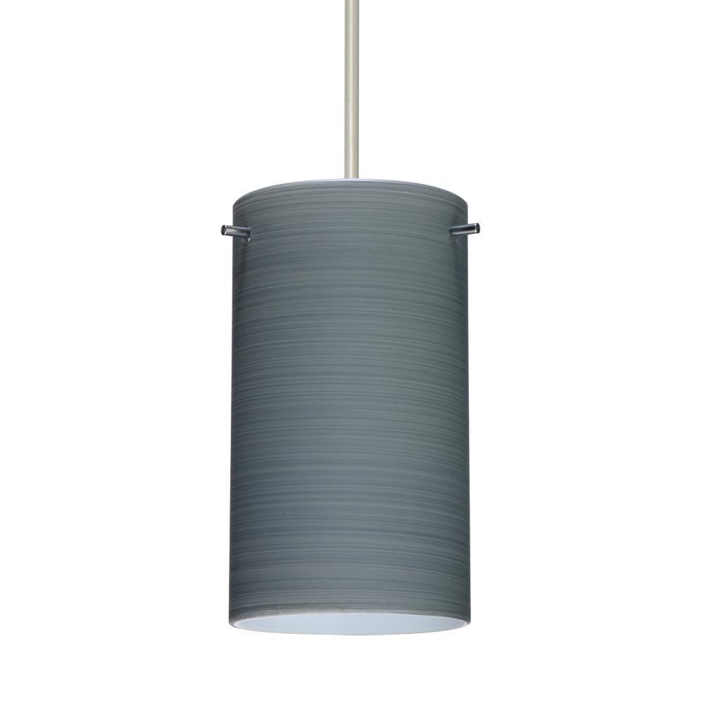 Besa Stilo 7 Pendant Satin Nickel Titan 1x50W Halogen, 0-10V Dimming