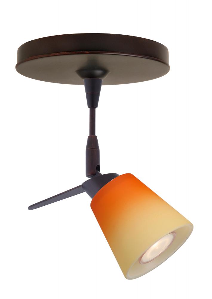 Besa Spotlight Canto 3 Bronze Bicolor Orange/Pina 1x35W Halogen Mr11