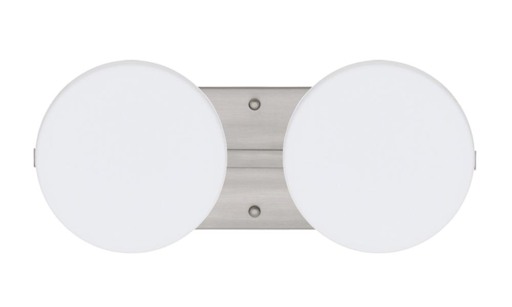 Besa Wall Ciro Satin Nickel Opal Matte 2x50W G9