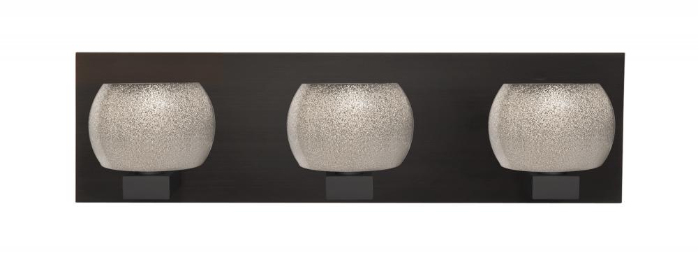 Besa, Keno Vanity, Smoke Sand, Bronze Finish, 3x3W LED