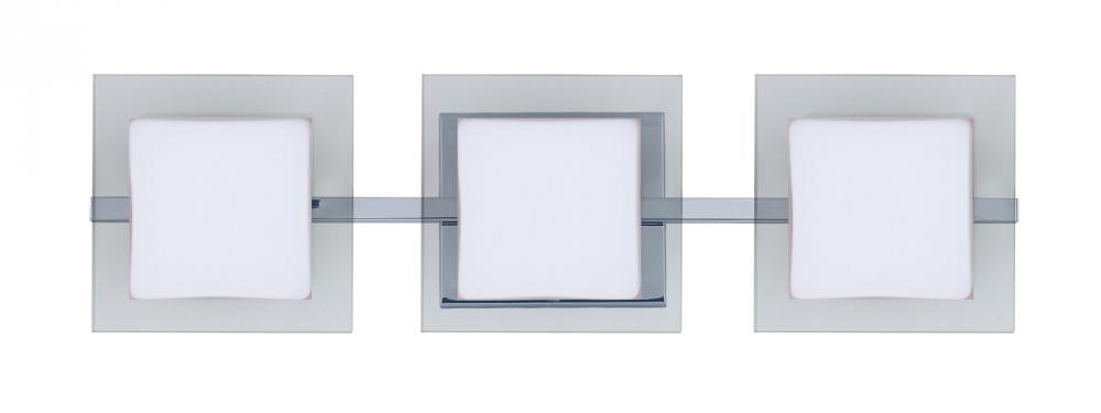 Besa Wall Alex Chrome Opal/Clear 3x5W LED