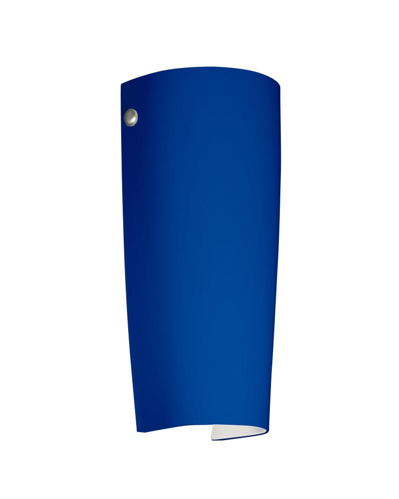 Besa Wall Tomas Satin Nickel Cobalt Blue Matte 1x75W Medium Base