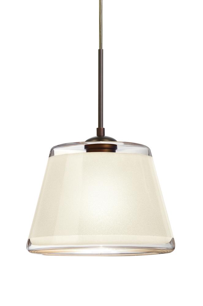 Besa Pendant For Multiport Canopy Pica 9 Bronze White Sand 1x75W Medium Base