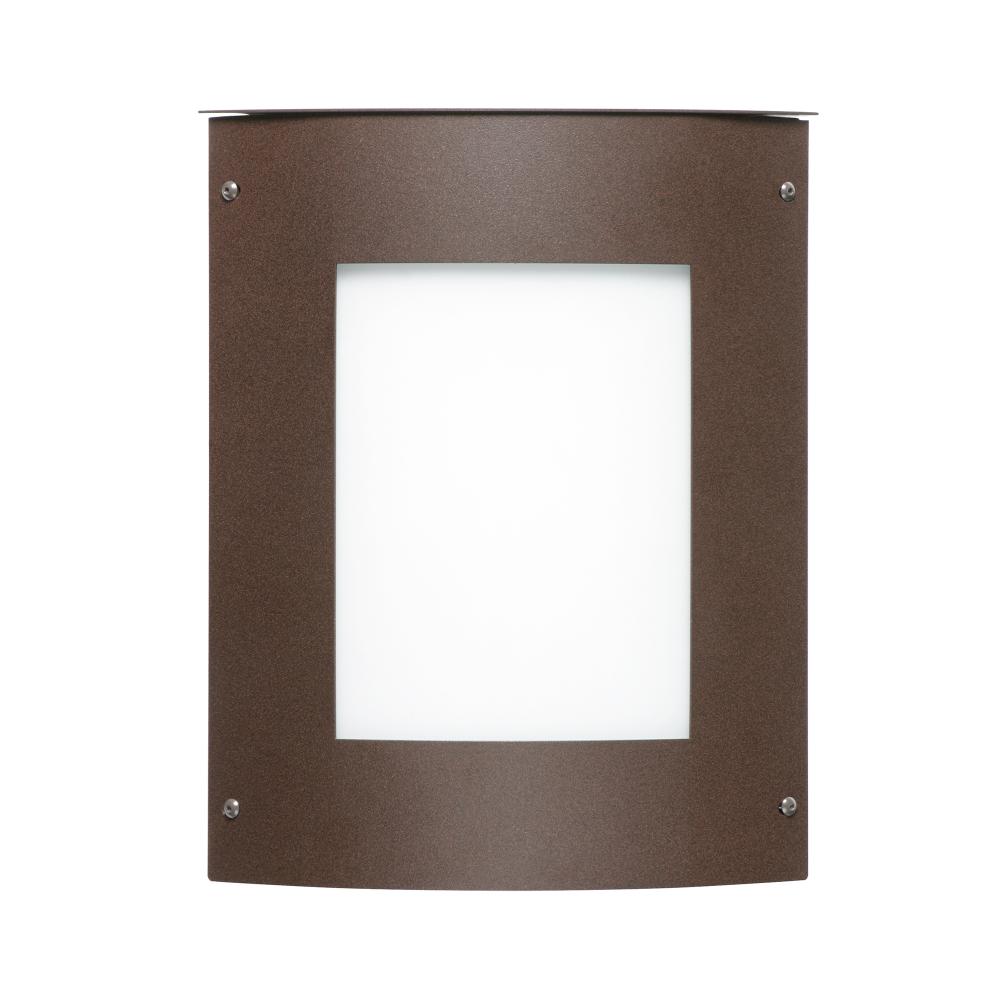 Besa Outdoor Moto 13 Square Bronze White Acrylic 2x5W LED