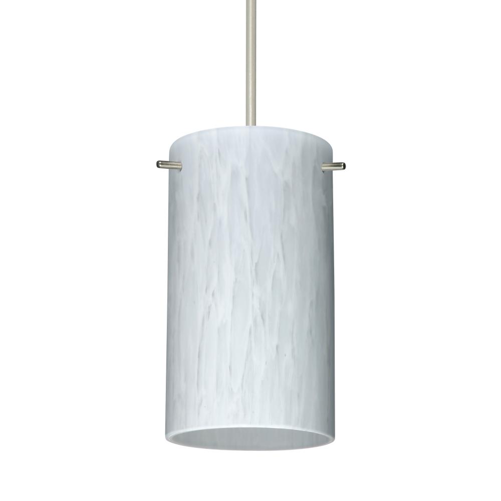 Besa Stilo 7 Pendant Satin Nickel Carrera 1x50W Halogen, 277V, 0-10V Dimming