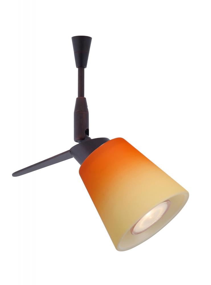 Besa Spotlight Canto 3 Bronze Bicolor Orange/Pina 1x35W Halogen Mr11