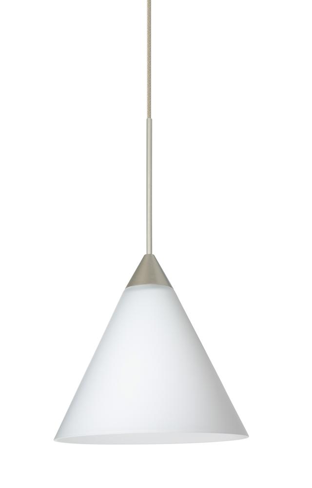 Besa Pendant For Multiport Canopy Kani Satin Nickel Opal Matte 1x50W Halogen