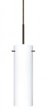 Besa Lighting 1BC-493007-MED-BR - Besa Copa Pendant Bronze Opal Matte 1x40W B10 Medium Base