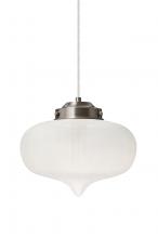 Besa Lighting 1JC-MIRAFR-SN - Besa Mira Pendant Satin Nickel Frost 1x60W T10