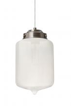 Besa Lighting 1JC-OLINFR-SN - Besa Olin Pendant Satin Nickel Frost 1x60W Medium Base T10