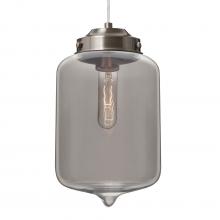 Besa Lighting 1JC-OLINSM-SN - Besa Olin Pendant Satin Nickel Smoke 1x60W Medium Base T10