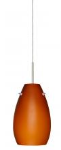 Besa Lighting 1JT-412680-SN - Besa Pera 9 Pendant Satin Nickel Amber Matte 1x100W Medium Base