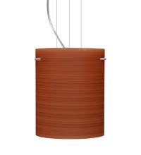 Besa Lighting 1KG-4006CH-LED-SN - Besa Tamburo 8 Pendant Cherry Satin Nickel 1x11W LED