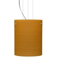 Besa Lighting 1KG-4006OK-LED-SN - Besa Tamburo 8 Pendant Oak Satin Nickel 1x11W LED