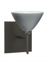 Besa Lighting 1SW-1743TN-BR-SQ - Besa Wall With SQ Canopy Domi Bronze Titan 1x40W G9