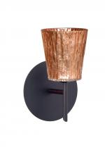 Besa Lighting 1SW-5125CF-BR - Besa Wall Nico 4 Bronze Stone Copper Foil 1x40W G9