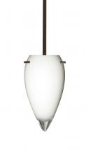 Besa Lighting 1TT-412506-LED-BR - Besa Juli LED Pendant Opal Glossy Bronze 1x9W LED