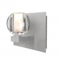 Besa Lighting 1WF-BOCACL-SN - Besa, Boca Vanity, Clear, Satin Nickel Finish, 1x40W Halogen