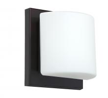 Besa Lighting 1WS-787307-LED-BR - Besa Wall Paolo Bronze Opal Matte 1x50W G9