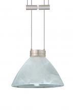 Besa Lighting 1XA-174352-SN - Besa Pendant Domi Satin Nickel Marble 1x50W Halogen