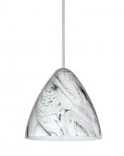 Besa Lighting 1XC-1779MG-SN - Besa Pendant Mia Satin Nickel Marble Grigio 1x50W Halogen