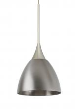 Besa Lighting 1XC-1858MN-SN - Besa Divi Pendant, Metal Satin Nickel, Satin Nickel, 1x50W Halogen