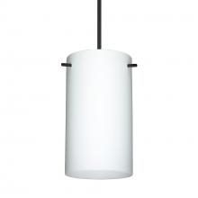 Besa Lighting 1XC-440407-BK-277-DIM010 - Besa Stilo 7 Pendant Black Opal Matte 1x50W Halogen, 277V, 0-10V Dimming