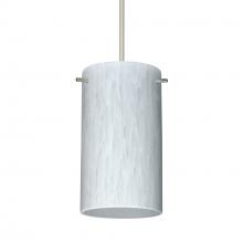 Besa Lighting 1XC-440419-SN-277-DIM010 - Besa Stilo 7 Pendant Satin Nickel Carrera 1x50W Halogen, 277V, 0-10V Dimming