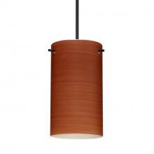 Besa Lighting 1XC-4404CH-BK-L - Besa Stilo 7 Pendant Black Cherry 1x50W Halogen, 15Ft. Cord