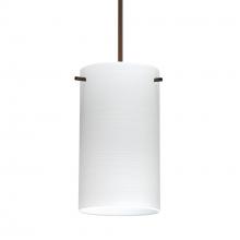 Besa Lighting 1XC-4404KR-BR-277-DIM010 - Besa Stilo 7 Pendant Bronze Chalk 1x50W Halogen, 277V, 0-10V Dimming