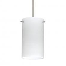 Besa Lighting 1XC-4404KR-SN-277-DIM010 - Besa Stilo 7 Pendant Satin Nickel Chalk 1x50W Halogen, 277V, 0-10V Dimming