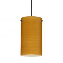 Besa Lighting 1XC-4404OK-BK-277-DIM010 - Besa Stilo 7 Pendant Black Oak 1x50W Halogen, 277V, 0-10V Dimming