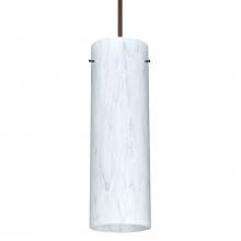 Besa Lighting 1XC-493019-BR-DIM010 - Besa Copa Pendant, Carrera, Bronze, 1x50W Halogen, 0-10V Dimming