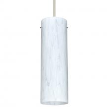 Besa Lighting 1XC-493019-SN-277-DIM010 - Besa Copa Pendant, Carrera, Satin Nickel, 1x50W Halogen, 277V, 0-10V Dimming