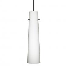 Besa Lighting 1XC-567407-BK-L - Besa Camino Pendant Black Opal Matte 1x50W Halogen, 15Ft. Cord