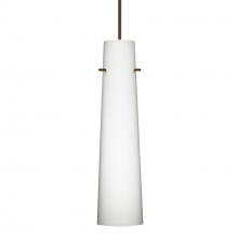 Besa Lighting 1XC-567407-BR-277-DIM010 - Besa Camino Pendant Bronze Opal Matte 1x50W Halogen, 277V, 0-10V Dimming